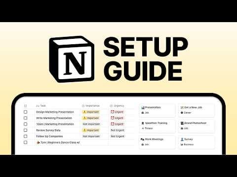 The Best Notion Template for Productivity (Full User Walkthrough) thumbnail