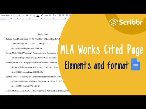 MLA Works Cited: References and Formatting | Scribbr 🎓 thumbnail