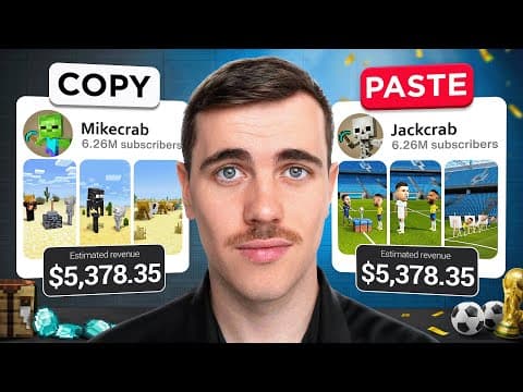 I COPIED a YouTube Channel for 30 Days and Went VIRAL thumbnail