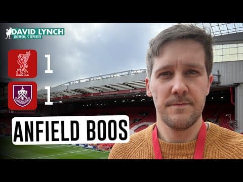 ANFIELD ISN'T HAPPY WITH THIS! | Liverpool 1-1 Burnley reaction thumbnail