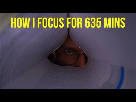 How to 16x Your Focus PERMANENTLY in 5 Mins (from a Med Student) thumbnail