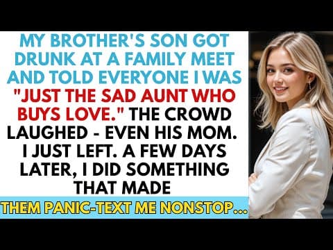 My Sister’s Son Got Drunk At A Family Meet And Told Everyone I Was “Just The Sad Aunt Who Buys Love thumbnail