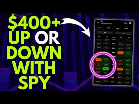 SPY OPTIONS STRATEGY TO MAKE MONEY UP OR DOWN | TRADING OPTIONS thumbnail