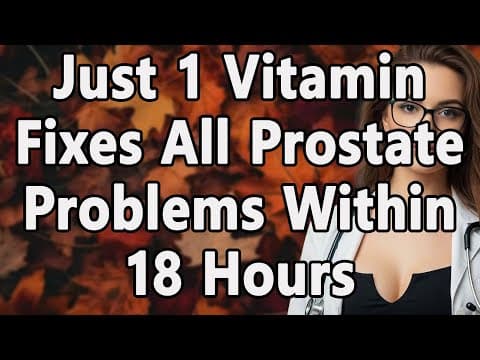 This Powerful Vitamin Helps Shrink Your Prostate – The Truth No One Tells You | Advice For Elderly thumbnail