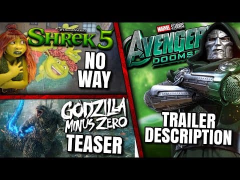 Avengers Doomsday Trailer Update, Shrek 5 Redesign, Godzilla Minus Zero Teaser & MORE!! thumbnail