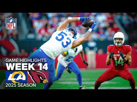 Los Angeles Rams vs Arizona Cardinals Game Highlights | 2025 NFL Season Week 14 thumbnail
