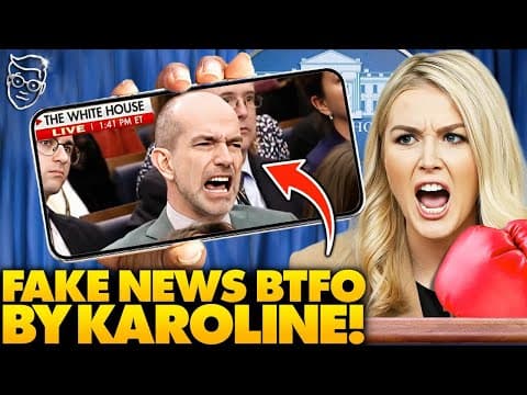 YIKES: Karoline Leavitt ENDS Reporter’s Career With Simple Question, White House Briefing Room GASPS thumbnail