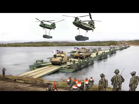 Behind The US and South Korea Crazy Bridge Technologies to Cross Massive Rivers thumbnail