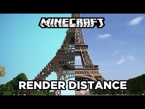 How Does Minecraft's Render Distance Compare to Real Life? thumbnail