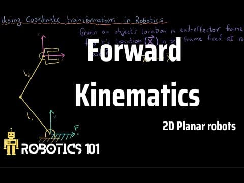 Forward Kinematics of robots | Planar 2D robots | Robotics 101 thumbnail