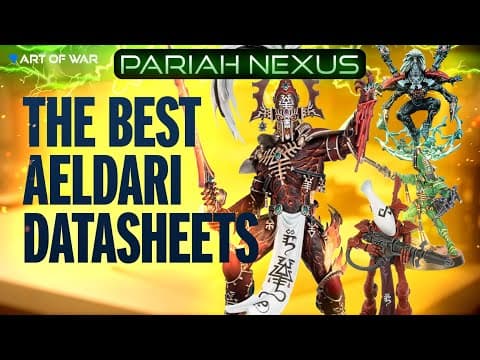 Ranking Every New Codex Aeldari Datasheet Tier List! thumbnail