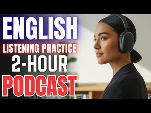 (2 Hours) English Listening Practice for Fluency || Train Your Ear with Native English thumbnail