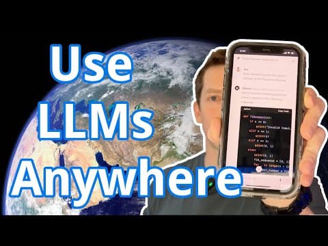 Use Your Self-Hosted LLM Anywhere with Ollama Web UI thumbnail