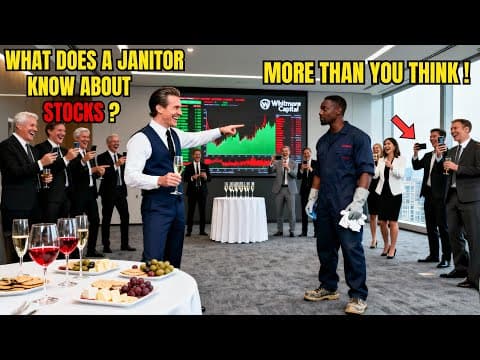 Billionaire Mocks Black Janitor: "Give Me Stock Tips!" — His Jaw Drops at the Man's First Sentence thumbnail