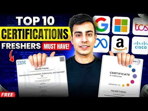 Top 10 Certificates That Will Get You HIRED | AWS, Azure, Google Cloud, Cisco thumbnail
