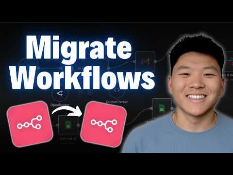 Easiest Way to Migrate n8n Workflows Between Accounts (cloud to self-hosted) thumbnail