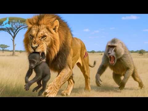 Kenya: Baboon vs. Lion - A Clash of Instincts for Survival #naturedocumentary | Wild Kingdoom thumbnail