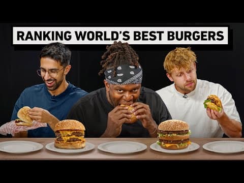 SIDEMEN RANK THE WORLD'S BEST BURGER thumbnail