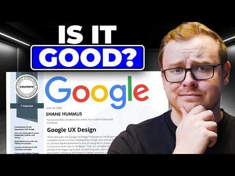 Is The Google UX Design Certificate ACTUALLY Worth It? (Review) thumbnail
