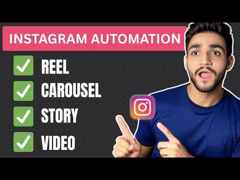 Automate Every Instagram Post Type (Reels, Stories, Carousels) with n8n + Official API thumbnail