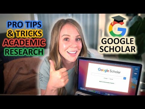 Use Google Scholar for Academic Research: Google Scholar Search Tips & Tricks thumbnail