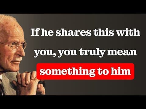 If he says THIS to you… he’s emotionally involved | Carl Jung thumbnail