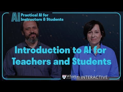 Practical AI for Instructors and Students Part 1: Introduction to AI for Teachers and Students thumbnail