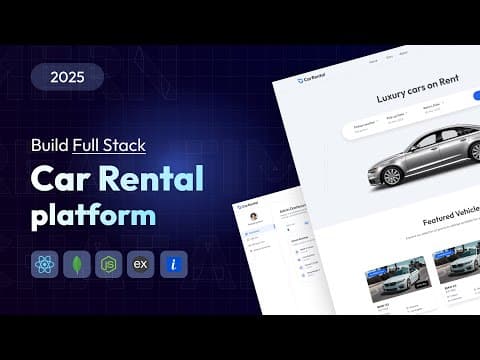 Build and Deploy a Full Stack Car Rental Booking App using React js & ImageKit | MERN Stack Project thumbnail