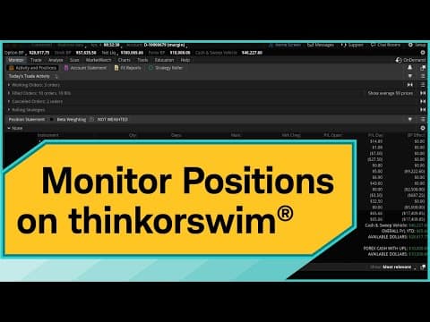 How to Monitor Positions on thinkorswim Desktop thumbnail
