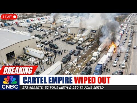 1 MIN AGO: FBI & DEA TAKE DOWN Cartel Trucking Empire — 273 Arrests, 52 Ton Meth & 250 Trucks SEIZED thumbnail