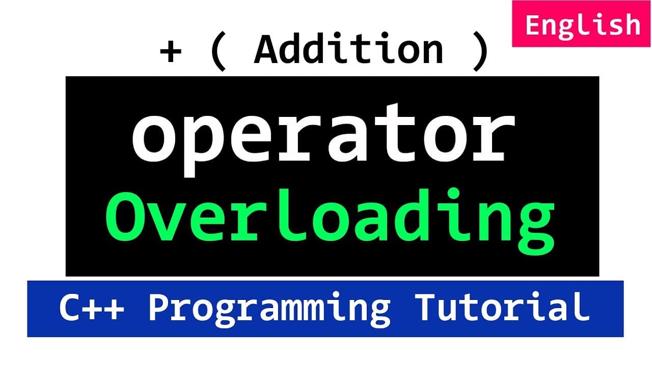 C++ Operator Overloading Introduction | Plus + Operator | Video ...
