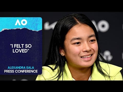 Alexandra Eala Press Conference | Australian Open 2026 First Round thumbnail