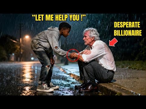 Poor Black Boy Walked Old Man Home in Storm — Next Day, Men in Suits Asked for Him thumbnail