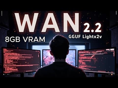 Wan 2.2 Setup tutorial with GGUF and Lightx2v in ComfyUI | 8GB VRAM thumbnail