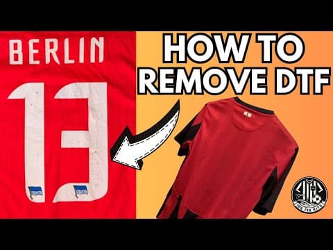 How To Remove DTF Namesets From Football Shirts thumbnail