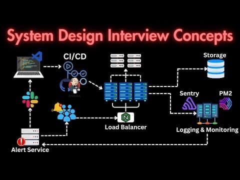 System Design Interview Concepts [FULL TUTORIAL] thumbnail