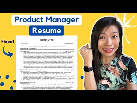 Product Manager RESUME fixes to get you interviews thumbnail