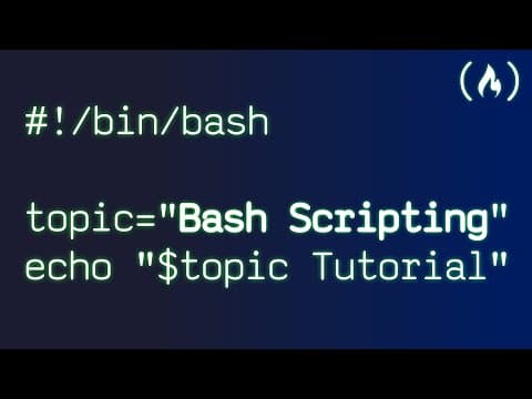 Bash Scripting Tutorial for Beginners thumbnail