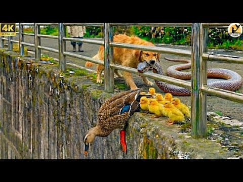 When a Dog Begs for Help to Save a Mother Duck – Rescuing the Injured Mother Duck by the River thumbnail