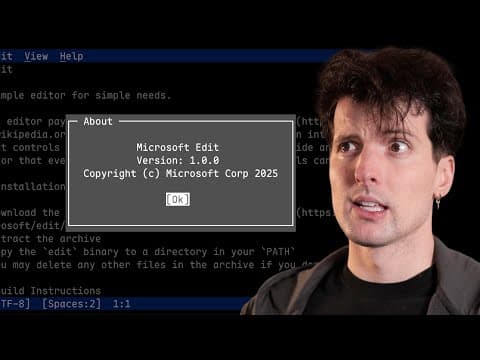 Why Did Microsoft Build Edit in Rust for Windows? thumbnail
