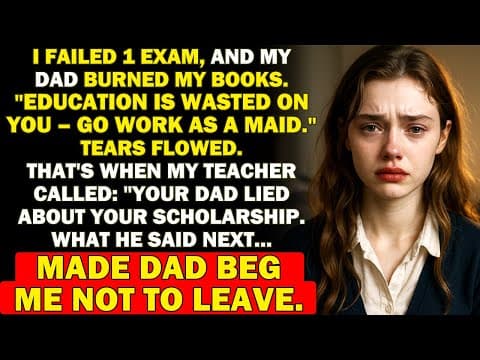 I Failed 1 Exam. My Dad Said: "Education Is Wasted On You, Go Work As A Maid". Then My Teacher... thumbnail