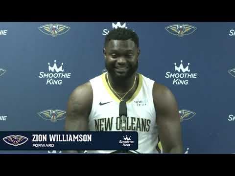 Zion Williamson interview | Pelicans Media Day 2024 thumbnail