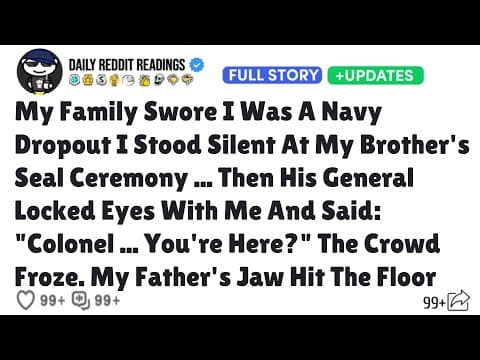 My Family Swore I Was A Navy Dropout I Stood Silent At My Brother's Seal Ceremony Then His General thumbnail