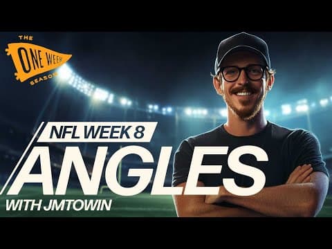 DFS Angles for Week 8 | JMToWin’s Slate Breakdown + Bottom-Up Build thumbnail