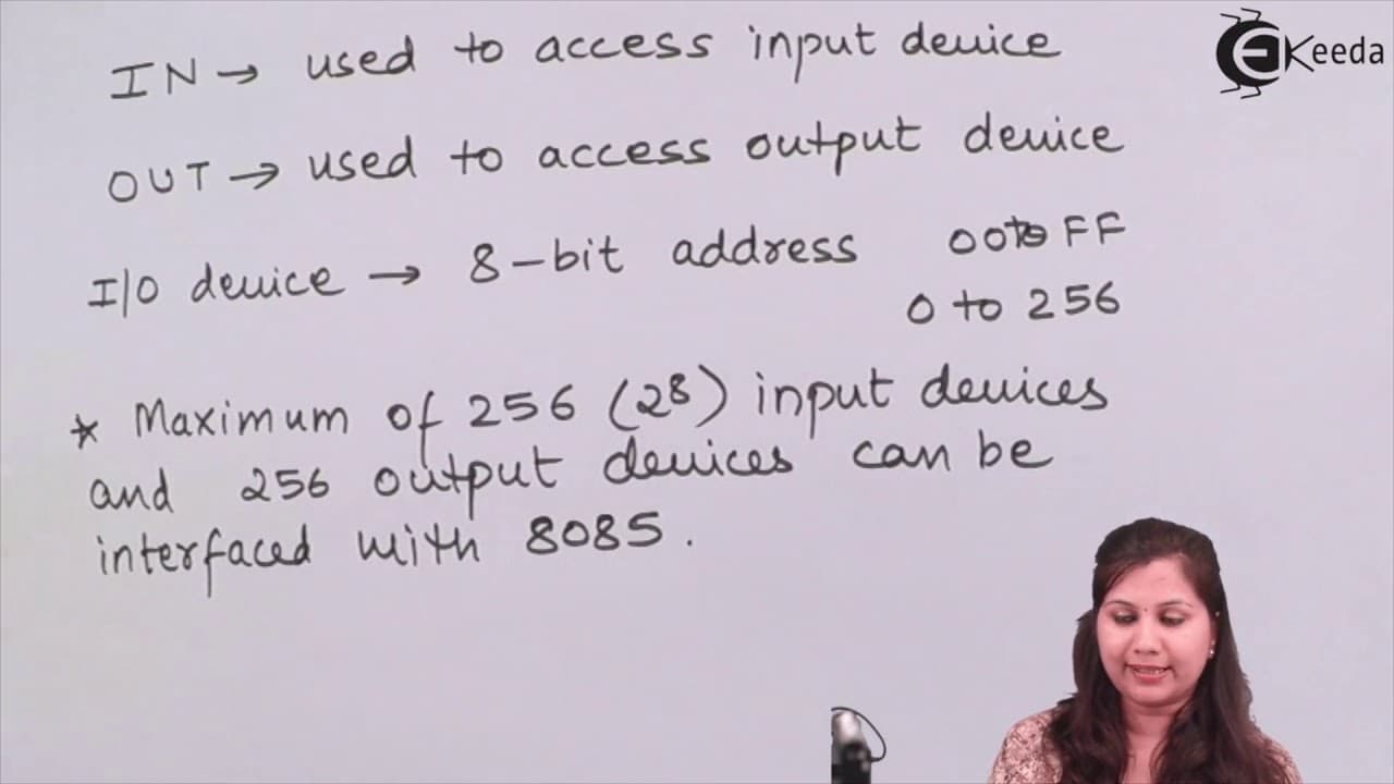Interfacing I/O Devices with 8085 Microprocessor Memory Mapped and ...