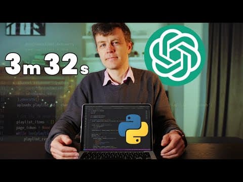 Learn Python as FAST as possible with ChatGPT thumbnail