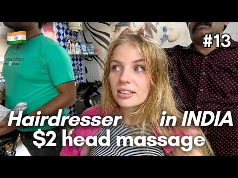 $2 Head Massage in Udaipur, India 🇮🇳 - India vlog #13 thumbnail