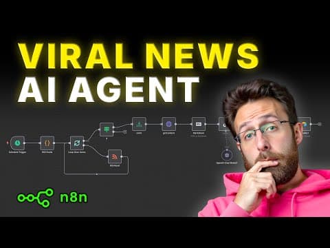 How to Build an AI Agent that Scrapes Viral News! (n8n tutorial) thumbnail