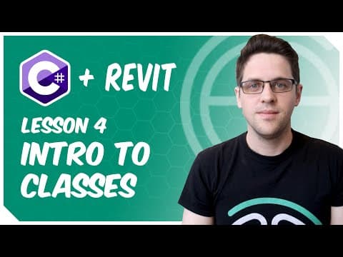 C# + Revit: Lesson 4 - Introduction to Classes! thumbnail