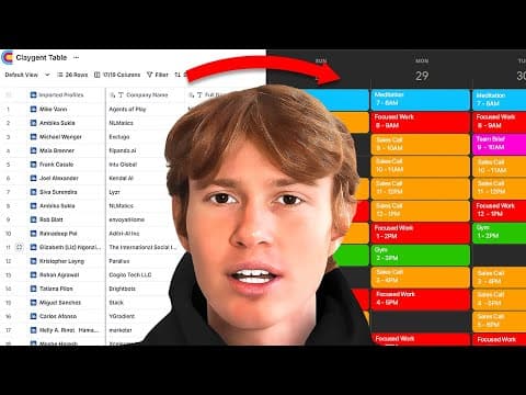 The Easiest Way To Get B2B Clients In 2025 [Clay.com Tutorial] thumbnail